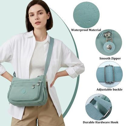 Women's Nylon Anti-Theft Crossbody & Shoulder Bag - Gifts for Women