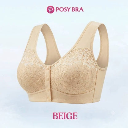 Posy Bra - Comfortable Front Closure Cotton Shaping Bra for Seniors