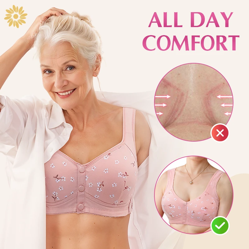 Daisy Bra - LAST DAY 80% OFF - Comfortable & Convenient Front Button Bra