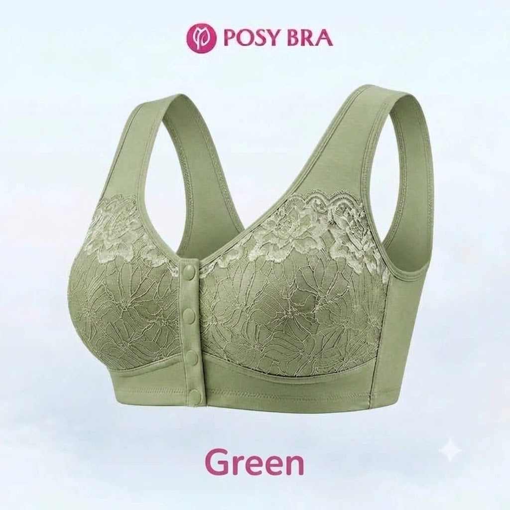 Posy Bra - Comfortable Front Closure Cotton Shaping Bra for Seniors