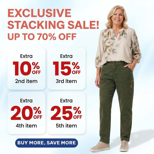EverLite - 70% OFF – Women’s Stretch-Waist 6-Pocket Comfort Pants