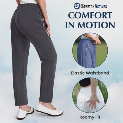 StretchActive - Women's Ultra Soft Stretch Perfect Drape Casual Pants