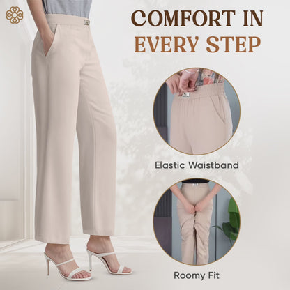 GlamorEase - Perfect Drape High Rise Pull-On Stretch Pants