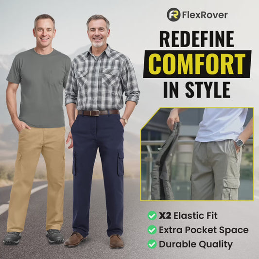 FlexRover - LAST DAY 70% OFF - Ultra Comfort Flex Fit Durable Cargo Pants