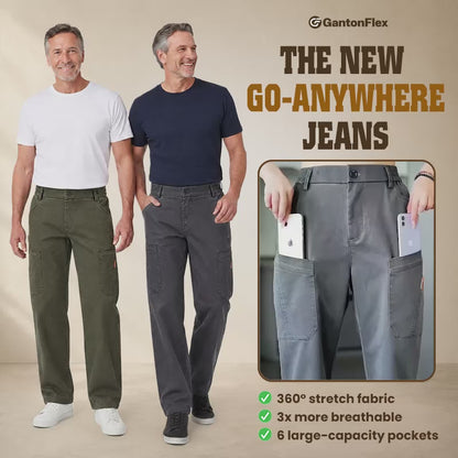 GantonFlex - Men's 6-Pocket Classic Straight Fit Jeans