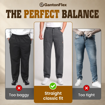 GantonFlex - Men's 6-Pocket Classic Straight Fit Jeans