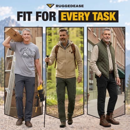 RuggedEase - Men's Comfort Flex Waist Utility Cargo Pants