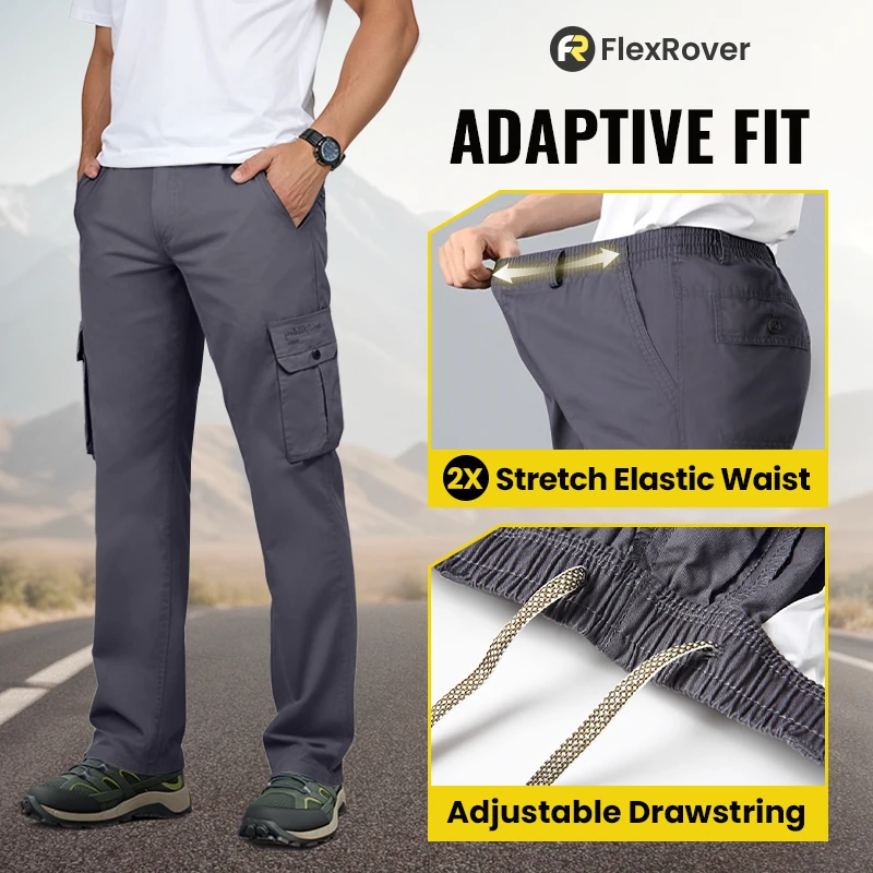 FlexRover - LAST DAY 70% OFF - Ultra Comfort Flex Fit Durable Cargo Pants